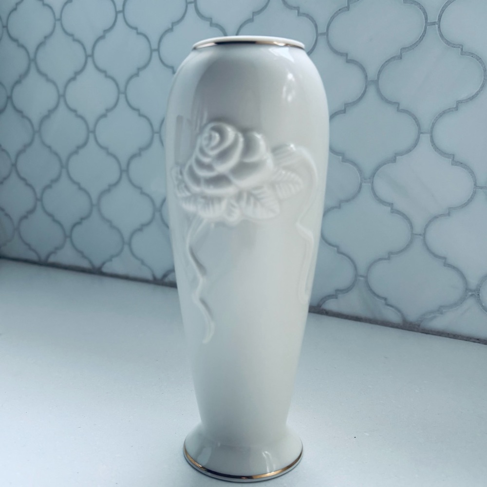Vintage Lenox Rose Blossom Vase NWT - Picture 3 of 7